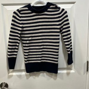 Stripe blue/tan Sweater